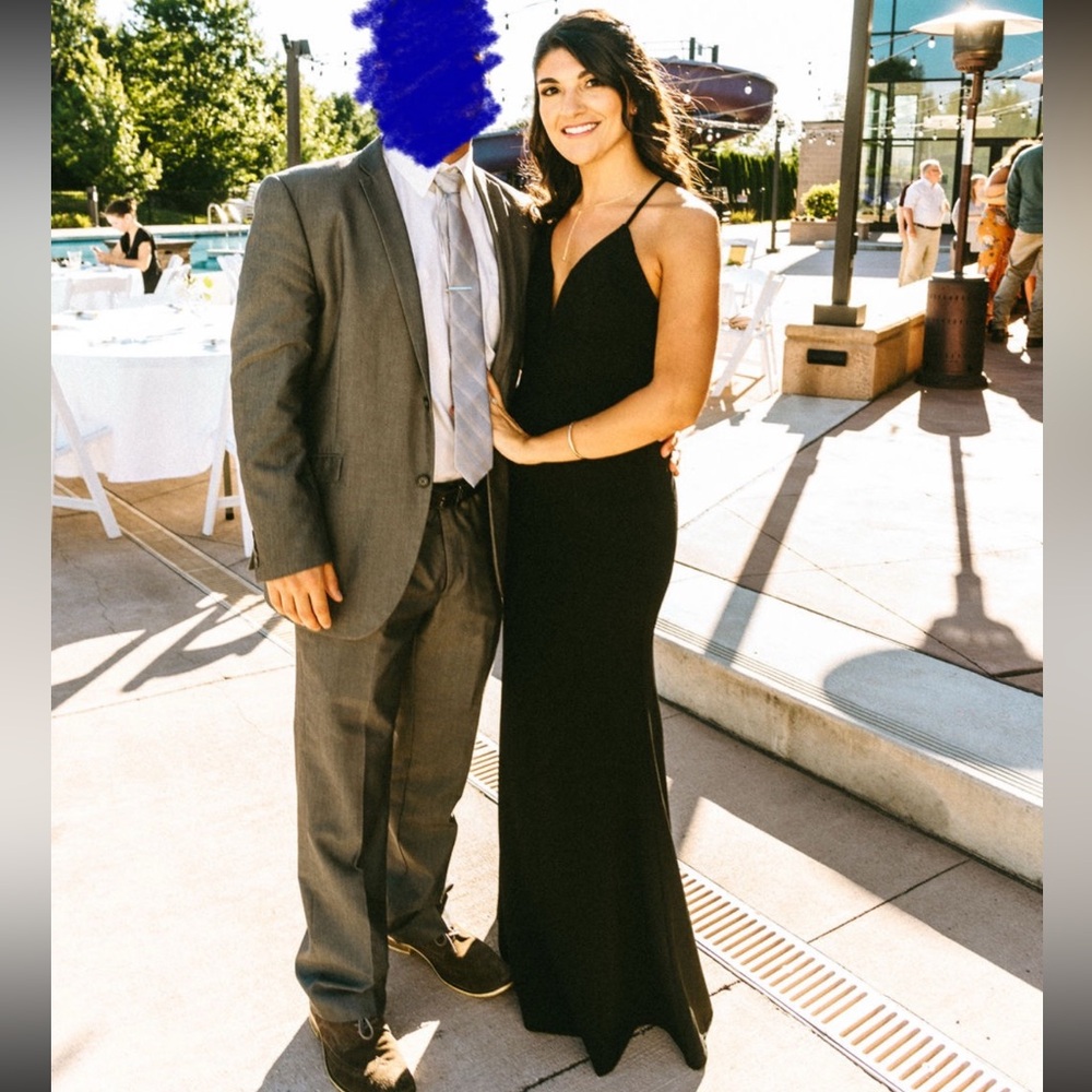 Lulu's Classic Black Maxi Dress